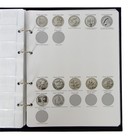 Альбом для монет на кольцах 225 х 265 мм, "Памятные монеты РФ", обложка ламинированный картон, 13 листов и 13 цветных картонных вставок - Фото 6