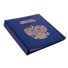 Альбом для монет на кольцах 225×265 мм, «Памятные монеты РФ», обложка ПВХ, 13 листов, синий - Фото 2