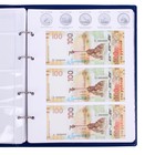 Альбом для монет на кольцах 225×265 мм, «Памятные монеты РФ», обложка ПВХ, 13 листов, синий - Фото 14