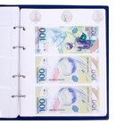 Альбом для монет на кольцах 225×265 мм, «Памятные монеты РФ», обложка ПВХ, 13 листов, синий - Фото 17