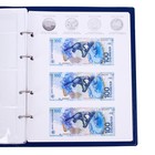 Альбом для монет на кольцах 225×265 мм, «Памятные монеты РФ», обложка ПВХ, 13 листов, синий - Фото 18