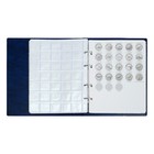 Альбом для монет на кольцах 225×265 мм, «Памятные монеты РФ», обложка искусственная кожа, 13 листов, синий - Фото 14