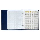 Альбом для монет на кольцах 225×265 мм, «Памятные монеты РФ», обложка искусственная кожа, 13 листов, синий - Фото 10