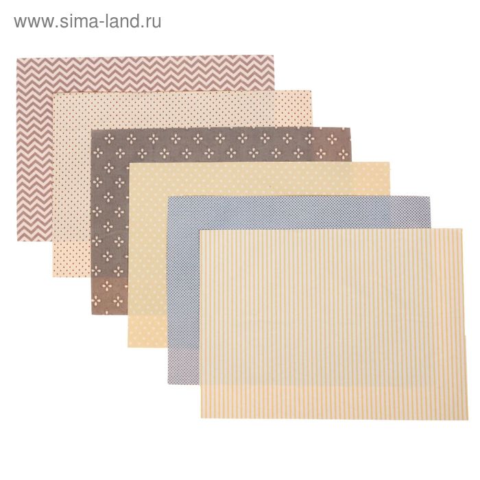 Набор самоклеящихся тканей «Стильная геометрия», 21 × 29.5 см - Фото 1
