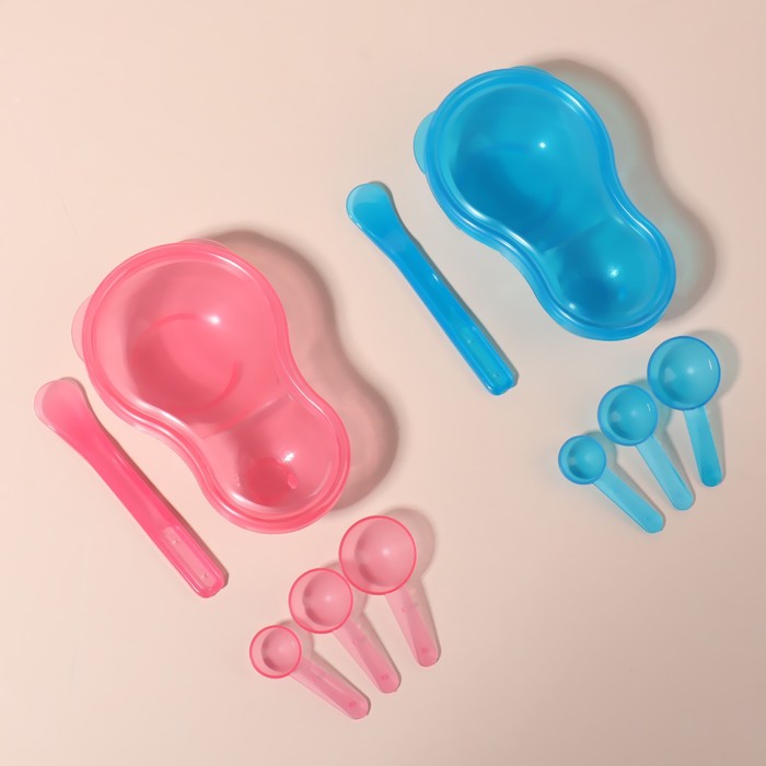 Набор косметический для масок, 5 предметов, цвет МИКС 15106