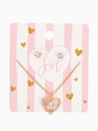 Гарнитур 2 предмета: кулон, серьги «Невесомость», сердце, цвет белый в золоте, 45 см - Фото 6