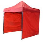 Палатка торговая 2,5*2,5 м, каркас складной чёрный, с молнией, цвет красный - Фото 1