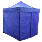Палатка торговая 3х3, каркас складной, чёрный, с молнией, цвет синий - Фото 2