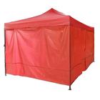 Палатка торговая 290*430*310 см, каркас складной черный, с молнией, цвет красный - Фото 3