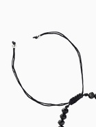 Браслет-оберег «Рука счастья Хамса» хрусталики, цвет чёрно-синий с чернёным серебром, d=8 см - Фото 4