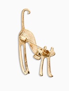 Брошь «Кошка грациозная с бантиком», цвет чёрный в золоте - Фото 2