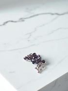 Брошь «Цветок стеклянный», фиолетовая в серебре - Фото 5