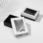Коробочка подарочная под набор «Селебрити», 7×9 (размер полезной части 6,5×8,5 см), цвет серебристо-чёрный - Фото 2