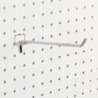 Крючок одинарный для металлической перфорированной панели L20, d6мм, цвет хром - Фото 2
