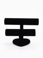 Подставка для часов, браслетов «QF. Флок», двухуровневая, сердце, 26×11×18 см, d=5 см, чёрная - Фото 3