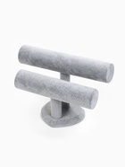 Подставка для часов, браслетов «QF. Флок», двухуровневая, сердце, 26×11×18 см, d=5 см, серая - Фото 3