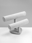 Подставка для часов, браслетов, двухуровневая, сердце, 26*11*18 см, d=5 см, цвет серый - фото 809329824