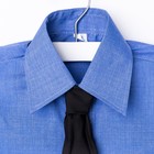 Сорочка для мальчика, нарядная с галстуком, рост 110-116 см (29), цвет океан 1181 - Фото 3