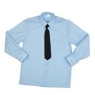 Сорочка для мальчика, нарядная с галстуком, рост 86 см (25), цвет светло-голубой  1181 - Фото 1