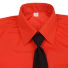 Сорочка для мальчика, нарядная с галстуком, рост 98-104 см (26), цвет кирпич 1181 - Фото 4