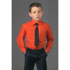 Сорочка для мальчика, нарядная с галстуком, рост 98-104 см (26), цвет кирпич 1181 - Фото 1