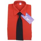 Сорочка для мальчика, нарядная с галстуком, рост 134-140 см (32), цвет кирпич 1181А - Фото 10