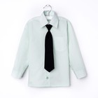 Сорочка для мальчика, нарядная с галстуком, рост 110-116 см (29), цвет салатовый 1181 - Фото 1