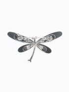 Брошь «Стрекоза», граненые крылья, синяя в серебре - Фото 4