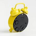 Будильник «Смайлик», дискретный ход, d=4 см, 6×4.5 см, жёлтые - Фото 3