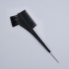 Расчёска для окрашивания, с крючком, 21,5 × 6,2 см, цвет чёрный - фото 297838195