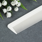 Расчёска антистатическая, комбинированная, цвет белый - Фото 3