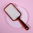 Расчёска массажная, широкая, 9×24.5 (±1) см, янтарная - Фото 2