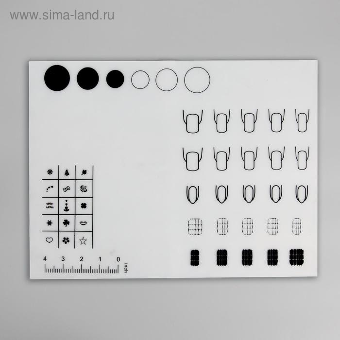 Коврик для маникюра, силиконовый, 40 × 30 см