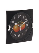 Часы настенные для кухни «Фрукты», для дома и дачи, 15×15 см, d=13 см, чёрные - Фото 3