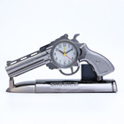 Будильник "Пистолет", дискретный ход, d-7 см, 13 х 24 см, микс - фото 2850309
