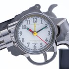 Часы - будильник настольные «Пистолет», дискретный ход, циферблат d-7 см, 13×24 см, АА - Фото 3