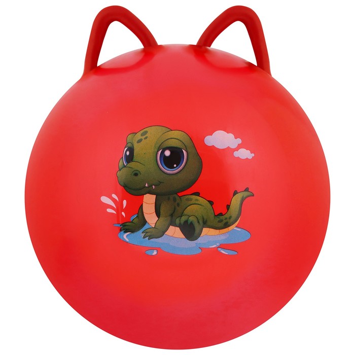 Мяч-прыгун с ушками ZABIAKA, d=45 см, 380 г, цвета МИКС - Фото 1