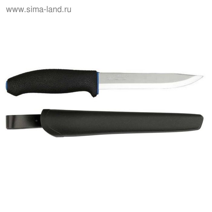 Нож Morakniv 746, нержавеющая сталь, цвет чёрный с синим - Фото 1