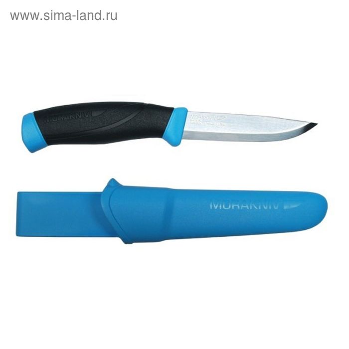 Нож Morakniv Companion Blue, нержавеющая сталь, цвет голубой - Фото 1