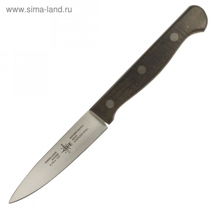 Нож кухонный ACE K305BN Paring knife, деревянная ручка, цвет коричневый - Фото 1