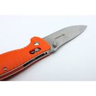 Нож складной Ganzo G720 оранжевый - Фото 5