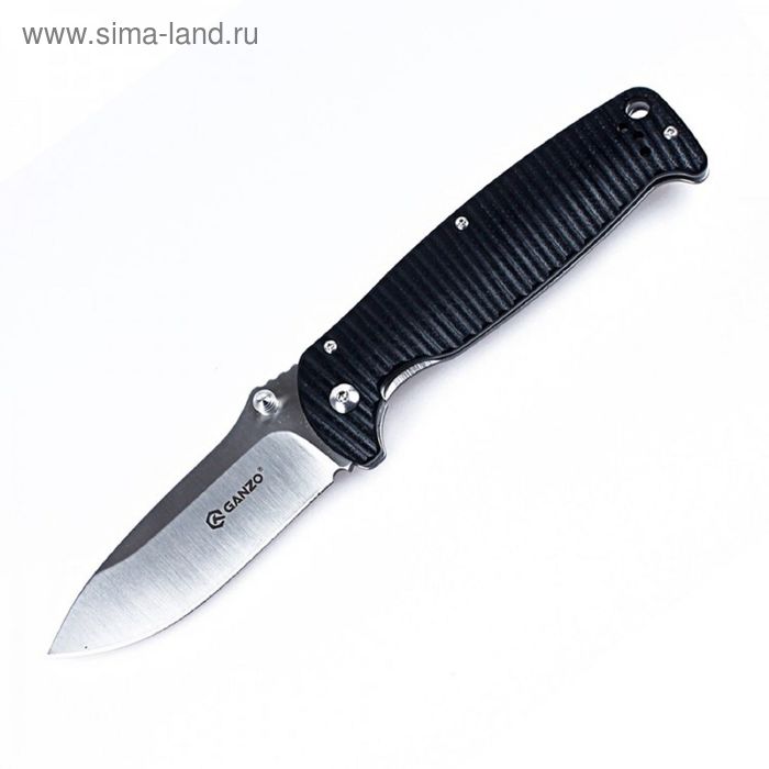 Нож складной Ganzo G742-1-BKP чёрный - Фото 1