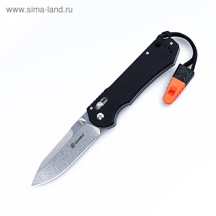 Нож складной Ganzo G7452-BK-WS чёрный - Фото 1