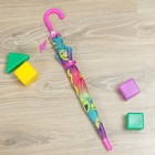 Зонт детский полуавтоматический "Смайл-радуга", со свистком, r=37см, цвет малиновый - Фото 5