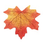 Декор «Кленовый лист», набор 50 шт, красно-оранжевый цвет - Фото 2