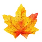 Декор «Осенний лист», набор 50 шт., жёлтый с оранжевыми концами, листик 8 × 8 см - Фото 2
