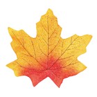Декор «Осенний лист», набор 50 шт., жёлтый с оранжевыми концами, листик 8 × 8 см - Фото 3