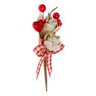 Декор для творчества Эко веточка "Букет роз с ягодками" 10 см - Фото 2