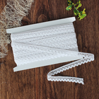 Кружево вязаное, ширина 15мм, 15±1м, цвет белый - Фото 2