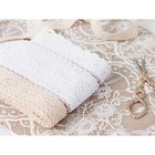 Кружево вязаное, 25 мм, 15±1 м, бежевое - Фото 3